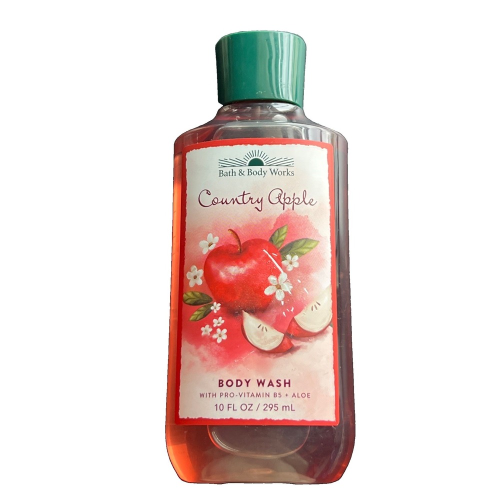 Bath & Body Works Country Apple Body Wash 10 oz Retired Discontinued Scent New